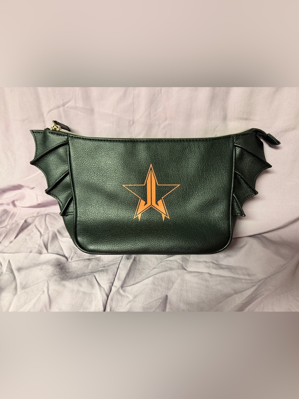 Limited Edition Black Jeffree Star Halloween Bat Wing Cosmetic Bag
